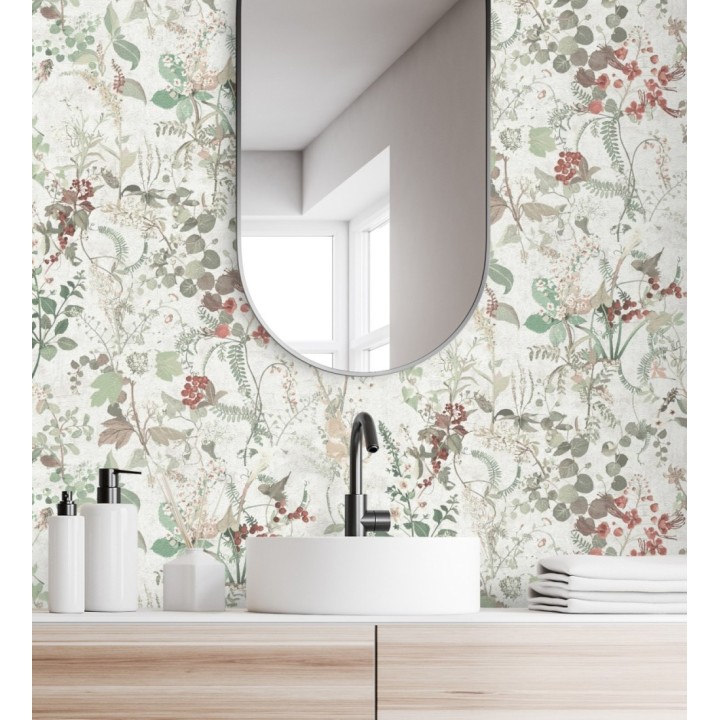 Papel pintado con diseño floral estilo vintage - Vintage Bouquet 683280