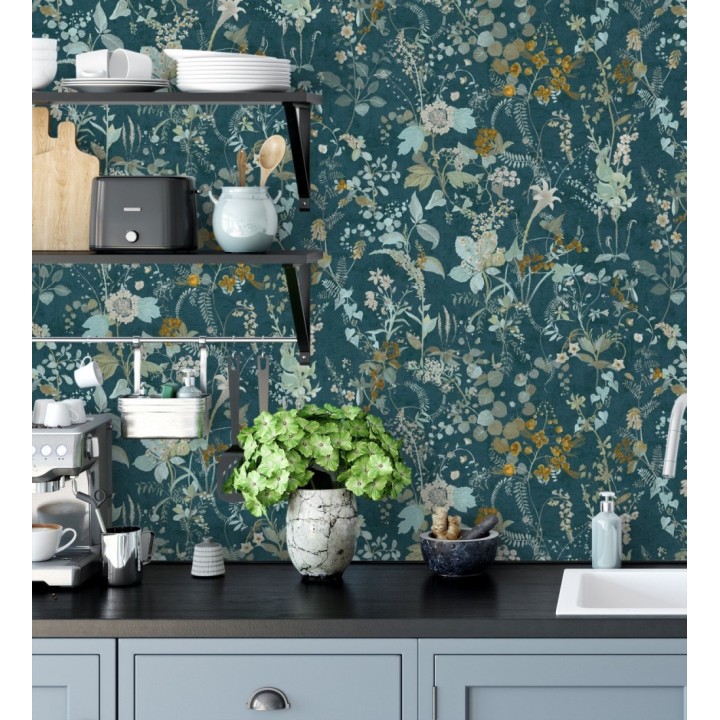 Papel pintado con diseño floral estilo vintage - Vintage Bouquet 683281