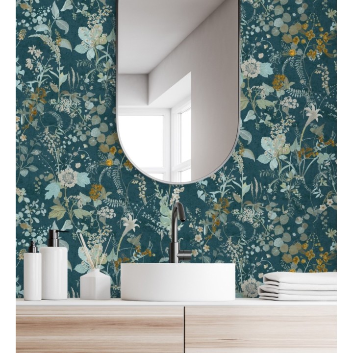 Papel pintado con diseño floral estilo vintage - Vintage Bouquet 683281