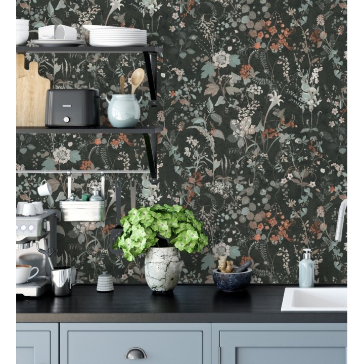 Papel pintado con diseño floral estilo vintage - Vintage Bouquet 683282