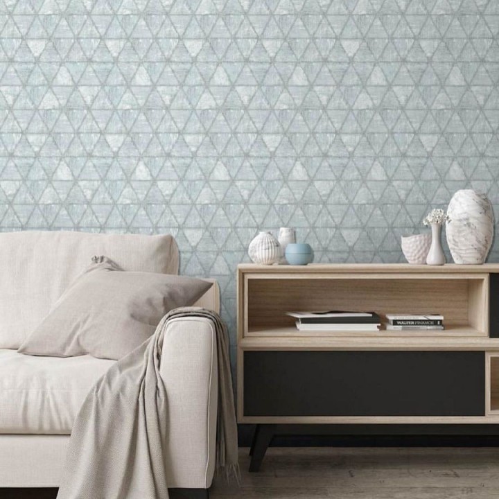 Papel pintado rombos desgastados - Burkina Metric 125772