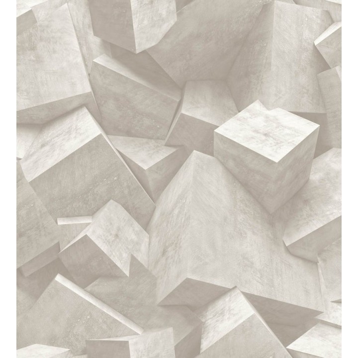 Papel pintado cubos de piedra - Diagon 3D 125799