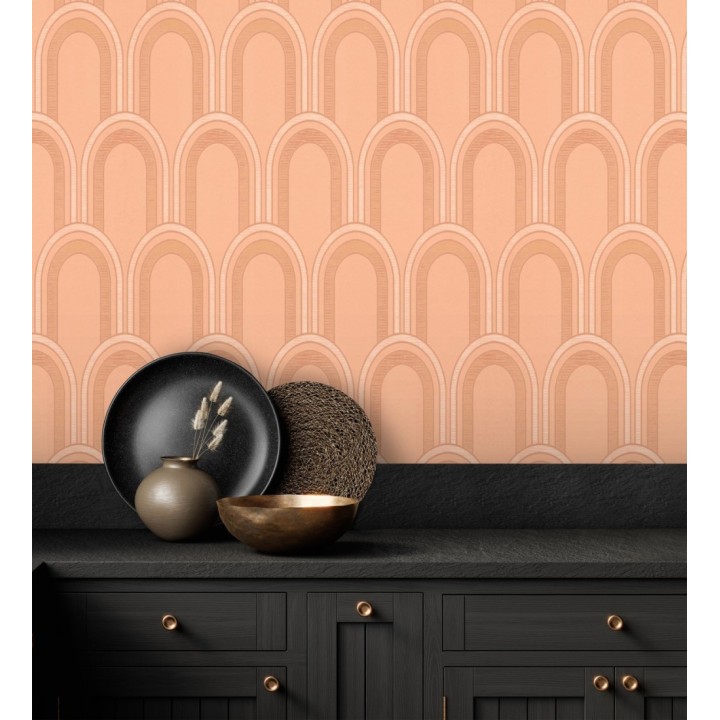 Papel pintado geométrico de arcos en estilo art déco - Majestic Arches 683299