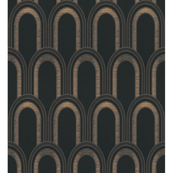 Papel pintado geométrico de arcos en estilo art déco - Majestic Arches 683300