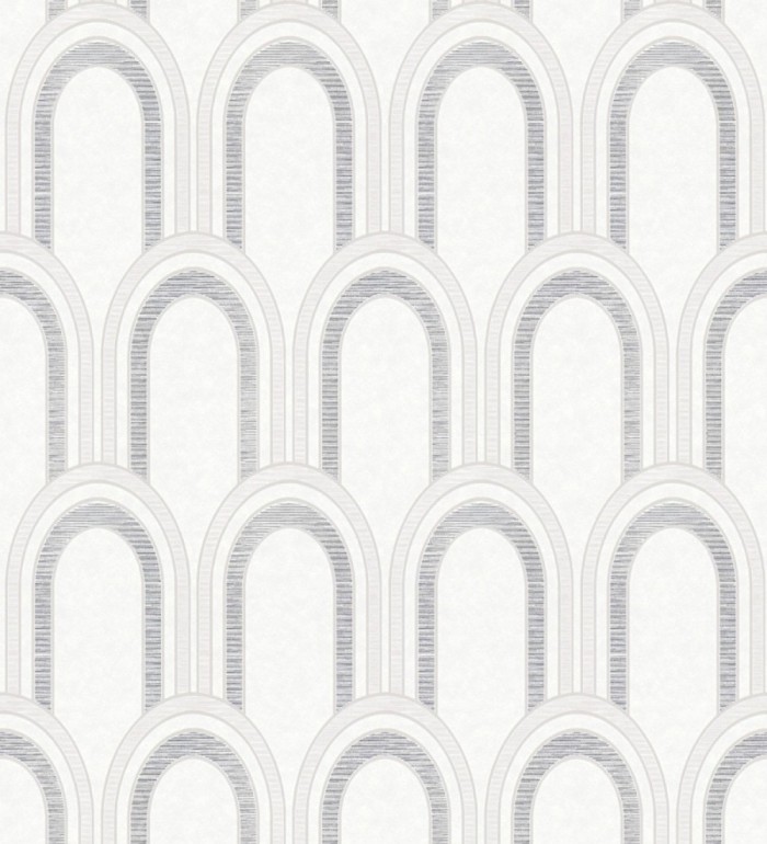 Papel pintado geométrico de arcos en estilo art déco - Majestic Arches 683302