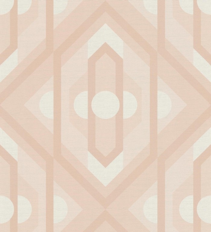 Papel pintado geométrico retro con formas angulares - Caleido Pop 683326