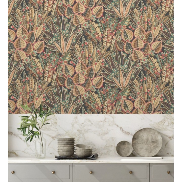 Papel pintado de plantas con diseño botánico exótico - Ipanema Spring 683337