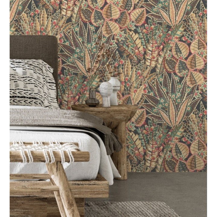 Papel pintado de plantas con diseño botánico exótico - Ipanema Spring 683337