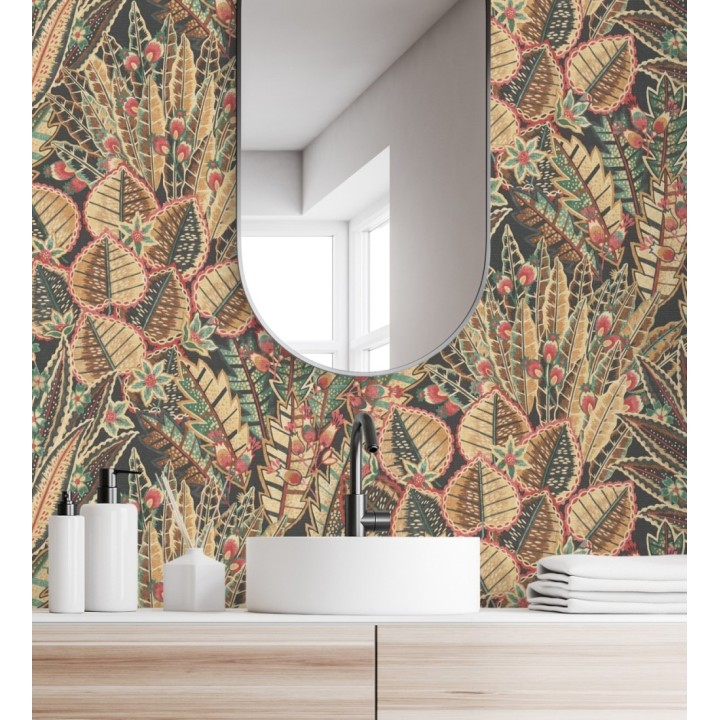 Papel pintado de plantas con diseño botánico exótico - Ipanema Spring 683337