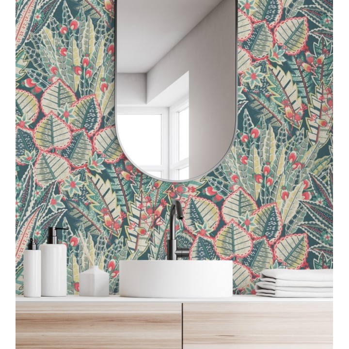 Papel pintado de plantas con diseño botánico exótico - Ipanema Spring 683338