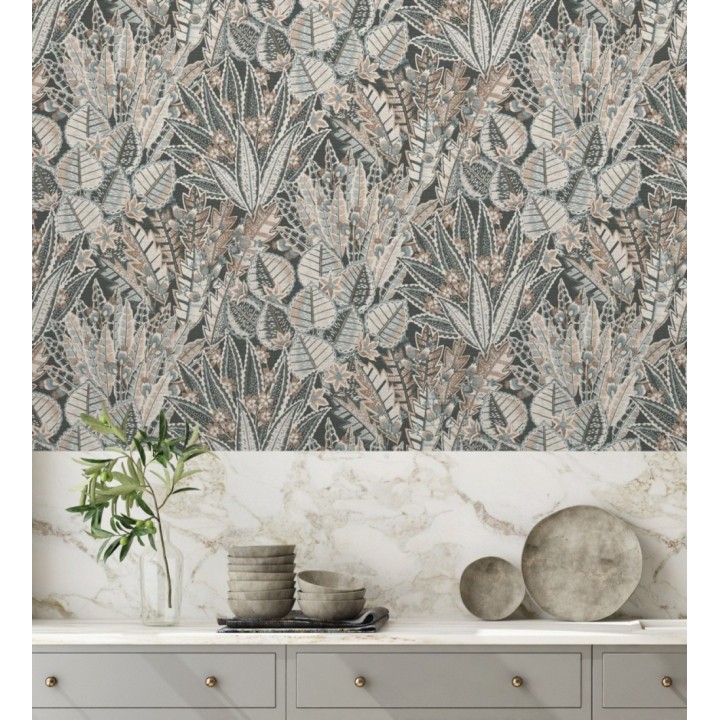 Papel pintado de plantas con diseño botánico exótico - Ipanema Spring 683339