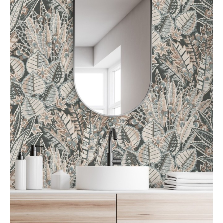 Papel pintado de plantas con diseño botánico exótico - Ipanema Spring 683339