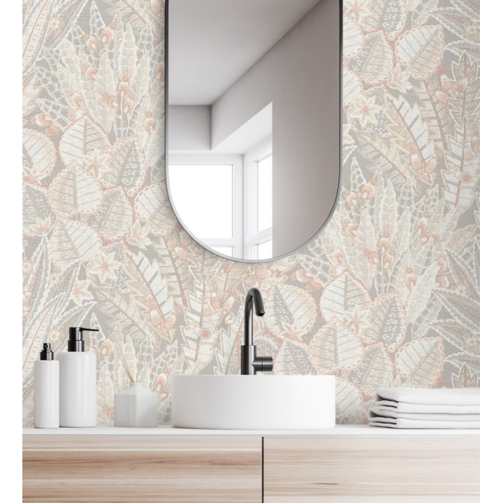 Papel pintado de plantas con diseño botánico exótico - Ipanema Spring 683340