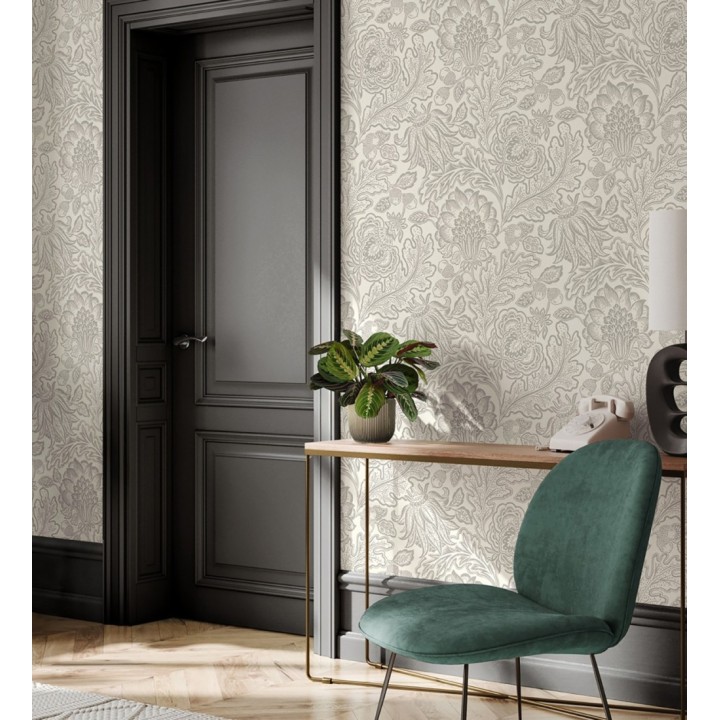 Papel pintado de flores y hojas con estilo refinado y atemporal - Goa Leaves 683343