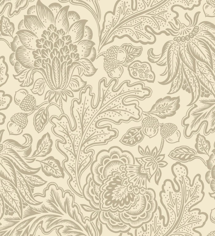 Papel pintado de flores y hojas con estilo refinado y atemporal - Goa Leaves 683344