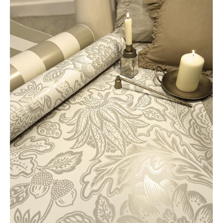 Papel pintado de flores y hojas con estilo refinado y atemporal - Goa Leaves 683344