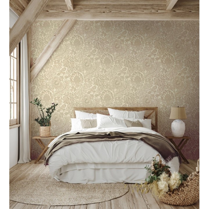 Papel pintado de flores y hojas con estilo refinado y atemporal - Goa Leaves 683344