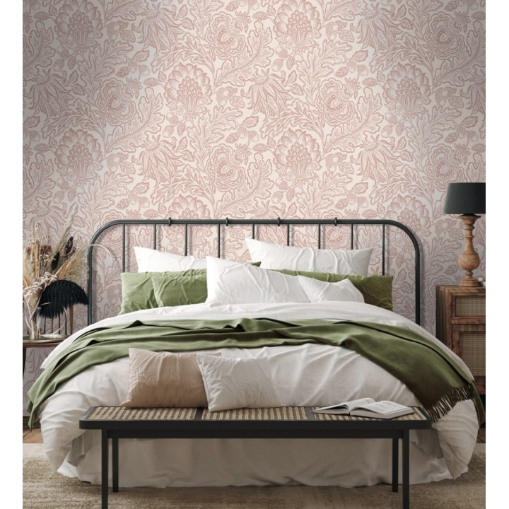 Papel pintado de flores y hojas con estilo refinado y atemporal - Goa Leaves 683346