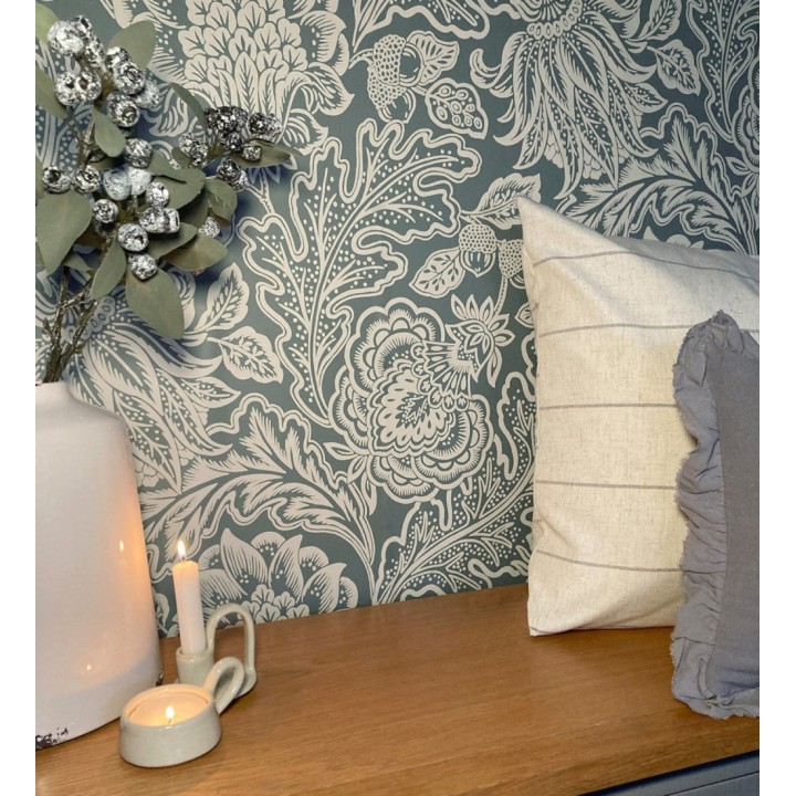 Papel pintado de flores y hojas con estilo refinado y atemporal - Goa Leaves 683347