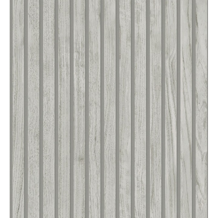 Papel pintado de listones de madera natural imitando a panel de palillería decorativo - Oak Orbit 683352