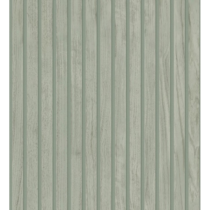 Papel pintado de listones de madera natural imitando a panel de palillería decorativo - Oak Orbit 683354