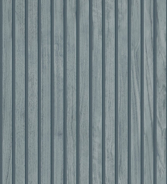 Papel pintado de listones de madera natural imitando a panel de palillería decorativo - Oak Orbit 683355