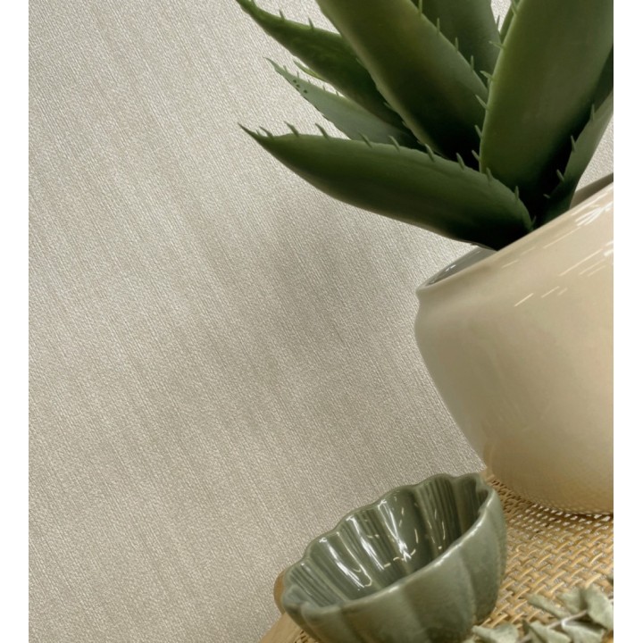 Papel pintado de tejido de lino en tonos naturales - Savoy Linen 683358