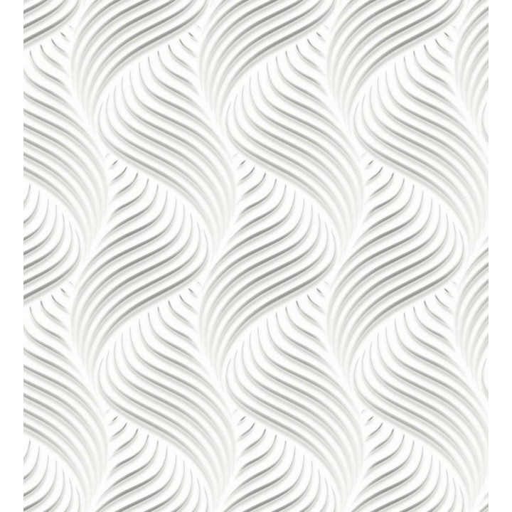 Papel pintado rayas blancas onduladas estilo moderno - Modern Twister 125836