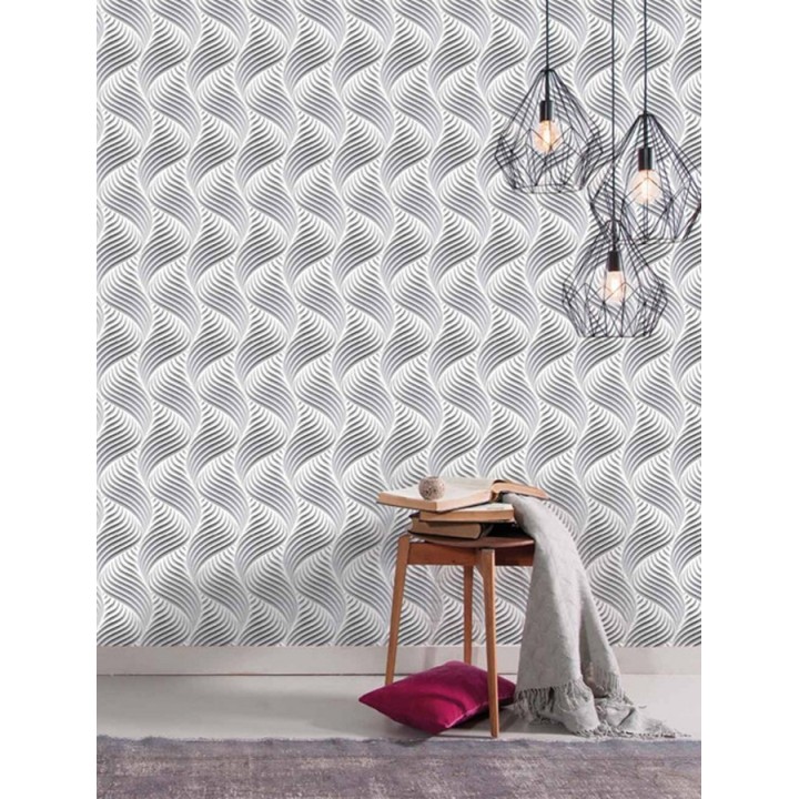 Papel pintado rayas onduladas estilo moderno - Modern Twister 125838