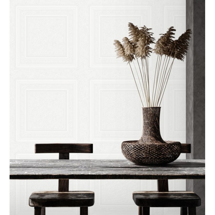 Papel pintado para techos con paneles en relieve en forma de cuadros repintables - Cambridge Panels 683381