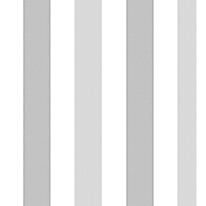 Papel pintado rayas modernas blanco y gris claro - Raya Messina 125856