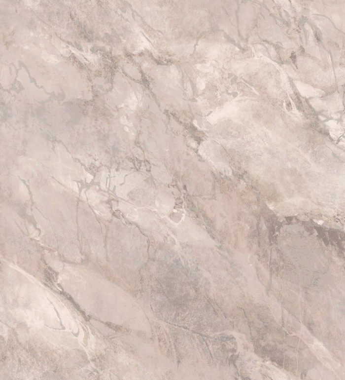 Papel pintado imitación mármol en tonos metalizados y malva claro - Quartz Haven 683388