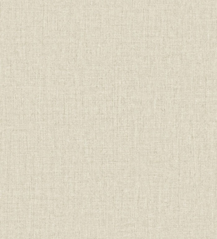 Papel pintado lino texturado estilo natural color beige claro - Harvest Fabric 683394