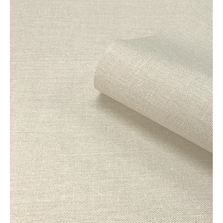 Papel pintado lino texturado estilo natural color beige claro - Harvest Fabric 683394