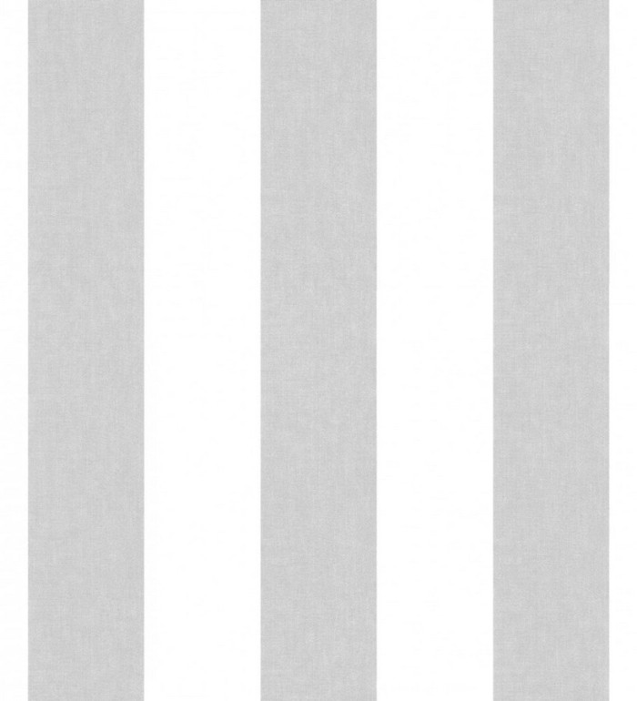 Papel pintado rayas blanco y gris - Raya Shannon 125861