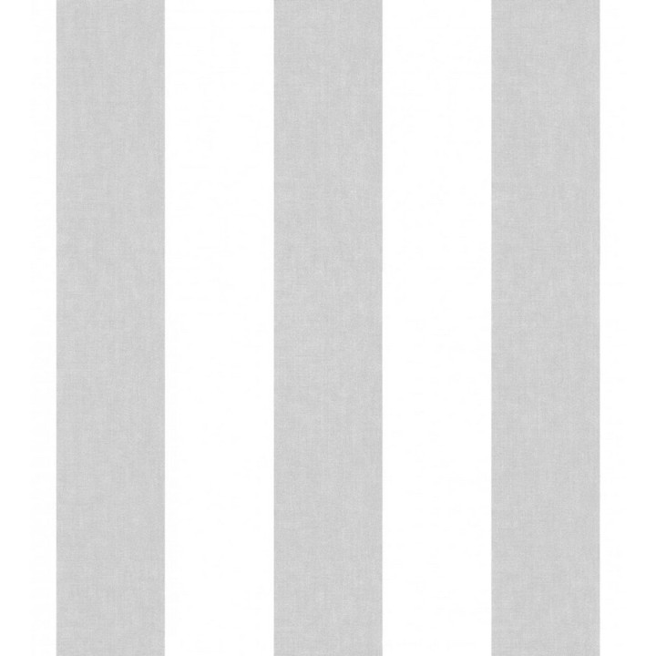 Papel pintado rayas blanco y gris - Raya Shannon 125861