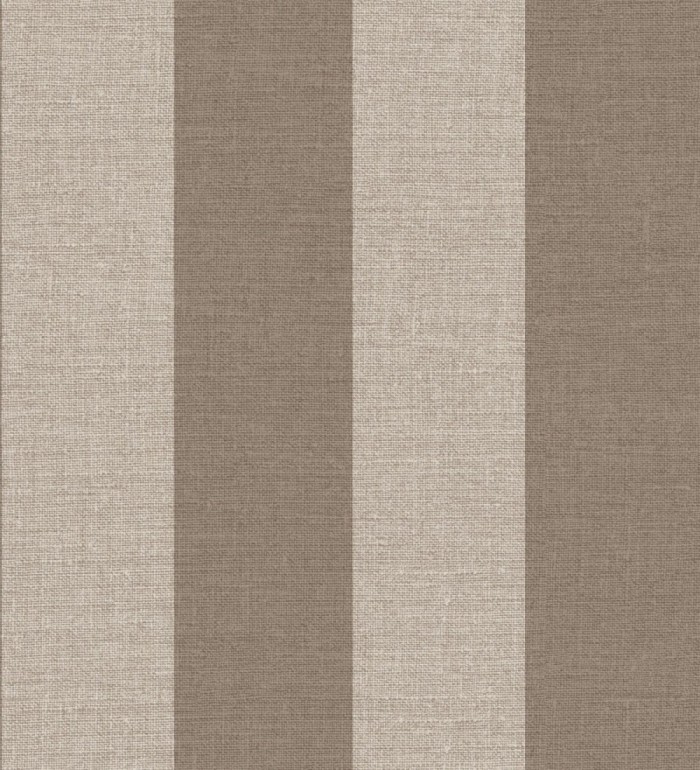 Papel pintado de rayas con textura lino estilo natural tonos marrones y beige - Harvest Stripe 683402