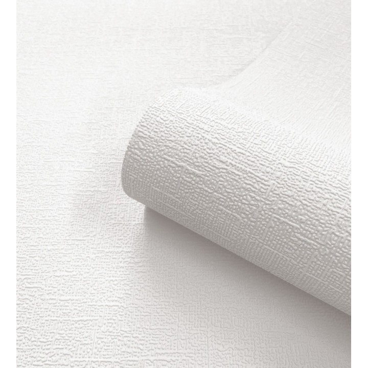 Papel pintado blanco imitación gotelé para paredes en mal estado - Gotham Texture 683405