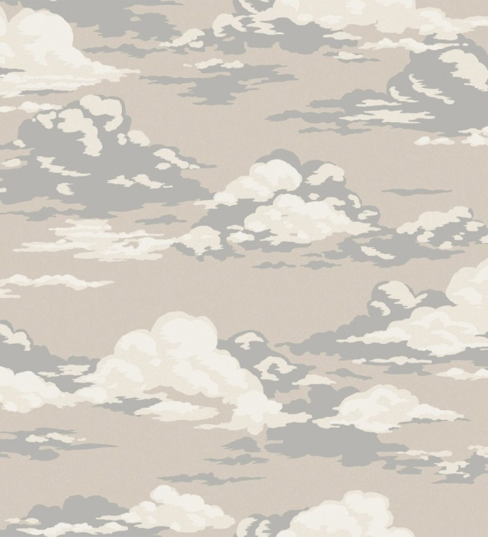 Papel pintado de nubes estilizadas en tonos relajante beiges - Clouds Serenity 683416
