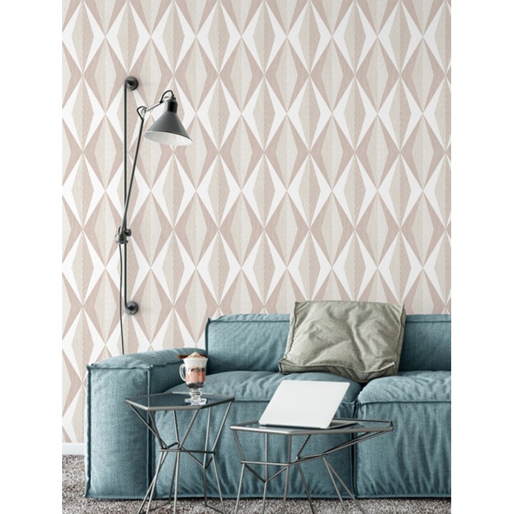 Papel pintado geométrico moderno - Herald Pentagon 125869