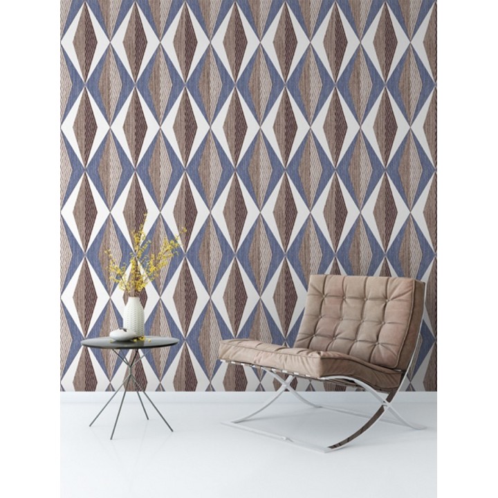 Papel pintado geométrico moderno - Herald Pentagon 125871