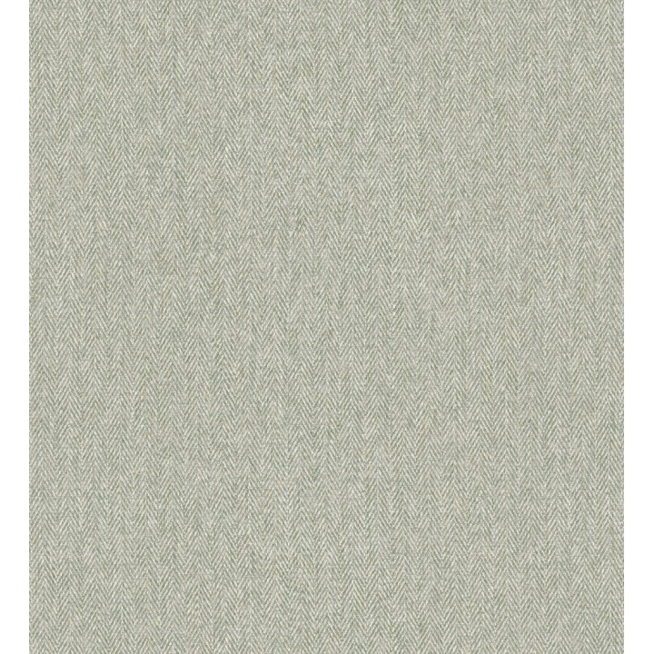 Papel pintado de espigas sobre tejido jaspeado en tonos verde hoja - Charleston Spike 683430