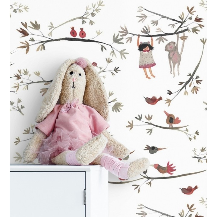 Papel pintado infantil tribu de monos - Monkeys Tribe 125902