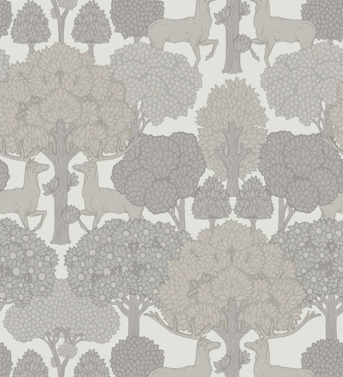 Papel pintado paisaje encantado del bosque con árboles y ciervos - Ebernoe Woods 683460