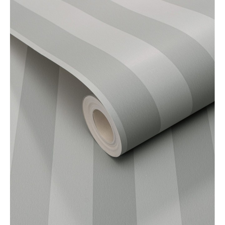 Papel pintado de rayas finas difuminadas en color gris - Parisian Stripes 683473