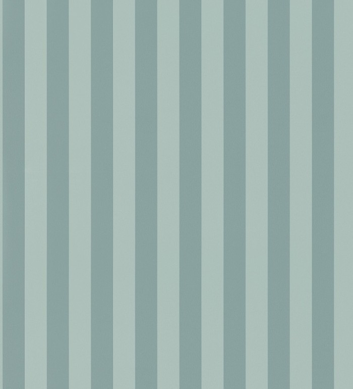 Papel pintado de rayas finas difuminadas en color turquesa - Parisian Stripes 683474