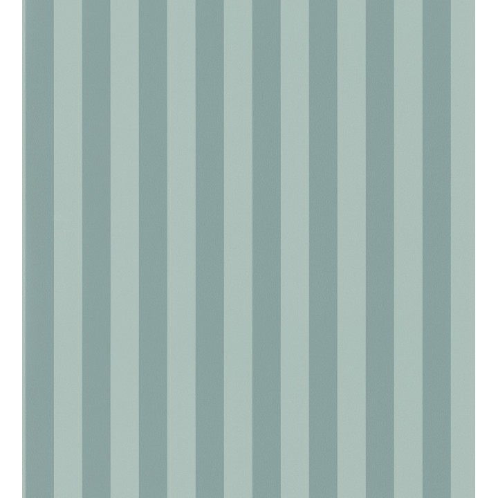 Papel pintado de rayas finas difuminadas en color turquesa - Parisian Stripes 683474