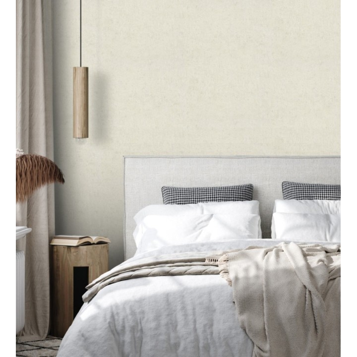 Papel pintado de pared con textura de arcilla natural en tonos beige claro - Aspen Mirage 683477