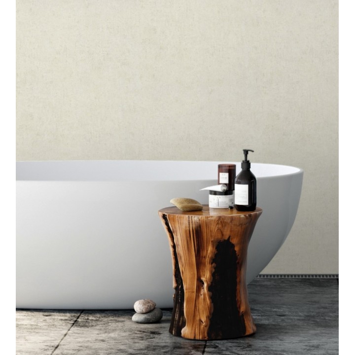 Papel pintado de pared con textura de arcilla natural en tonos beige claro - Aspen Mirage 683477