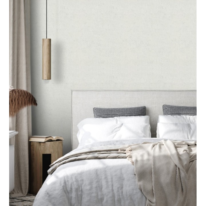 Papel pintado de pared con textura de arcilla natural en tonos gris claro - Aspen Mirage 683479